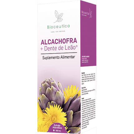 Alcachofra + Dente de Leão, suplemento alimentar