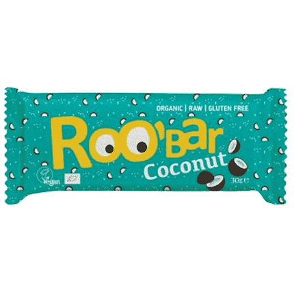 Barra de Coco e Chia, com ingredientes biológicos, sem glúten, vegan