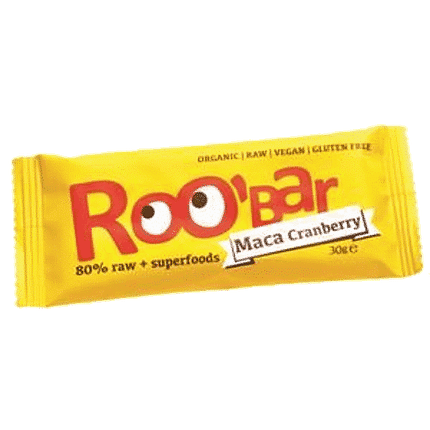 Barra Maçã e Arando, com ingredientes biológicos, sem glúten, vegan