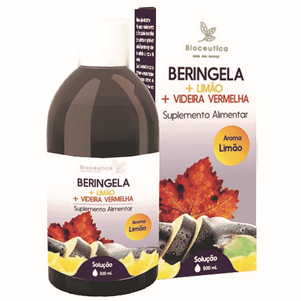 Beringela + Limão + Videira Vermelha, suplemento alimentar