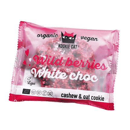 Kookie Wild Berries, com ingredientes biológicos, sem glúten, vegan