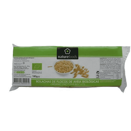 Bolachas com Flocos de Aveia, biológicas
