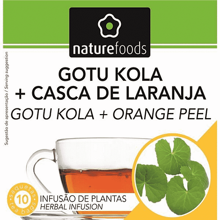 Chá Gotu Kola + Casca de Laranja, para infusão