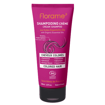 Champô Creme Cabelos Pintados, com ingredientes biológicos