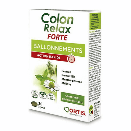 Colon Relax Forte, suplemento alimentar vegetariano