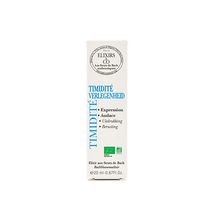 Elixir Composto Timidez, com ingredientes biológicos