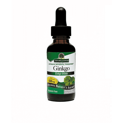 Ginkgo Biloba, suplemento alimentar sem álcool, sem glúten