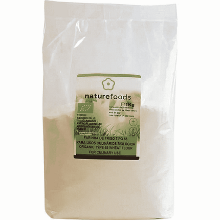 Farinha de Trigo Branca T65, biológico, sem lactose, vegan