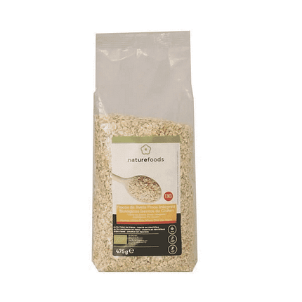 Flocos de Aveia Integrais Finos, biológico, sem glúten, sem lactose, vegan