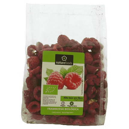Framboesas Liofilizadas, biológicas, vegan, vegetariano