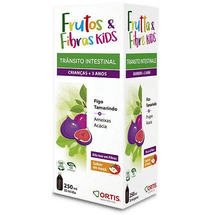 Frutos e Fibras Xarope, suplemento alimentar vegetariano