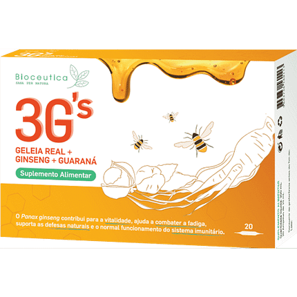 3G's Geleia Real + Ginseng + Guaraná, suplemento alimentar