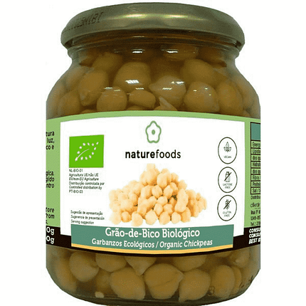 Grão de Bico Cozido, biológico, sem glúten, sem lactose, vegan