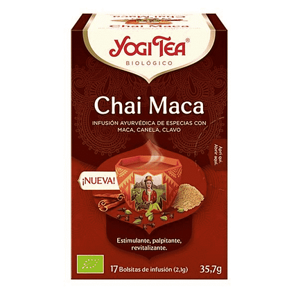 Infusão Chai Maca, com ingredientes biológicos
