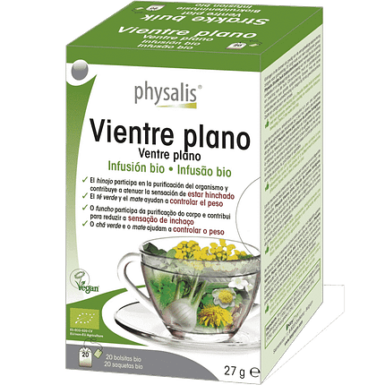 Infusão Ventre Plano, infusão bio, vegan
