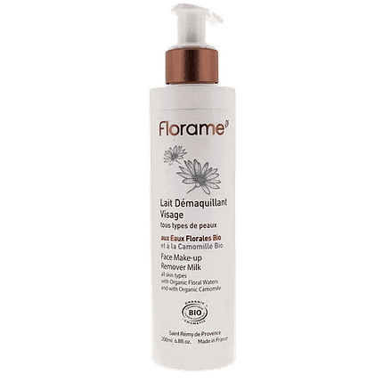 Leite Desmaquilhante Rosto e Olhos com Camomila, com ingredientes biológicos