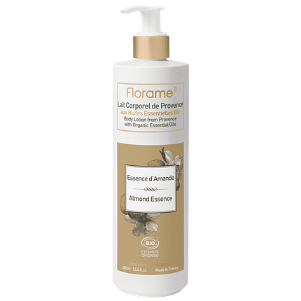 Leite Corporal Essência de Amêndoa, com ingredientes biológicos