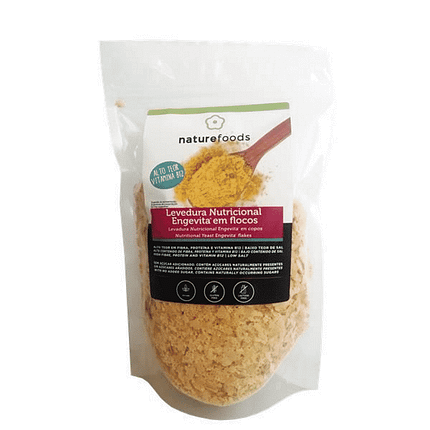 Levedura Nutricional em Flocos com Vitamina B12, biológico, sem glúten, sem lactose, vegan