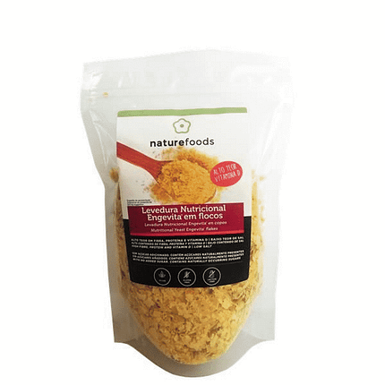 Levedura Nutricional em Flocos com Vitamina D, biológico, sem glúten, sem lactose, vegan
