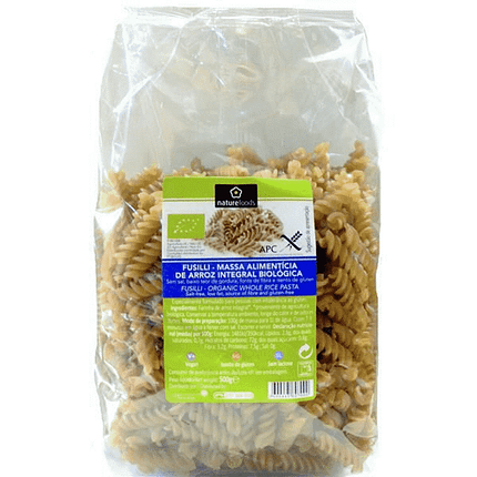 Massa Fusili Arroz, biológico, sem glúten