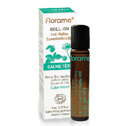 Mini Roll-On Dores Cabeça, com ingredientes biológicos