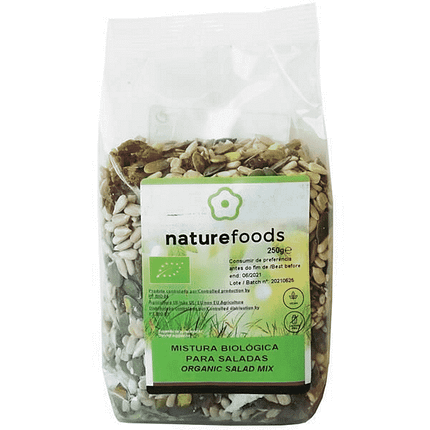Mistura para Saladas, com ingredientes biológicos, sem lactose, vegan