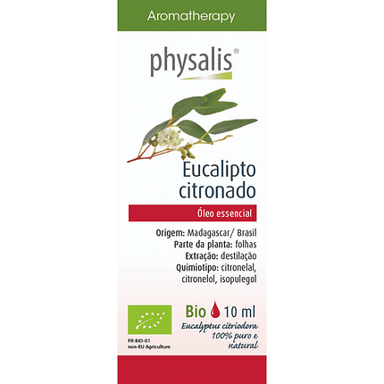 Óleo Essencial Eucalipto Citronado, biológico
