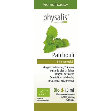 Óleo Essencial Patchouli, com ingredientes biológicos