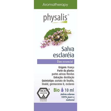 Óleo Essencial Salva Esclarea, com ingredientes biológicos