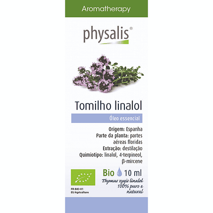 Óleo Essencial Tomilho Linalol, com ingredientes biológicos