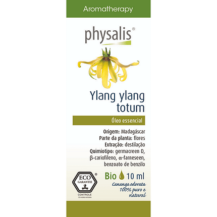 Óleo Essencial Ylang Ylang, com ingredientes biológicos