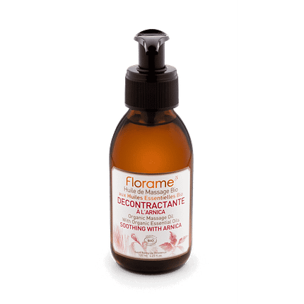 Óleo de Massagem Descontraturante com Arnica, com ingredientes biológicos