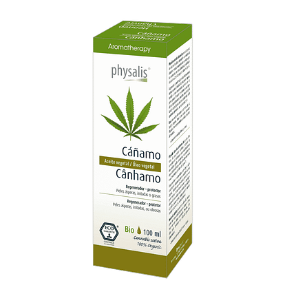 Óleo Vegetal Cânhamo, com ingredientes biológicos