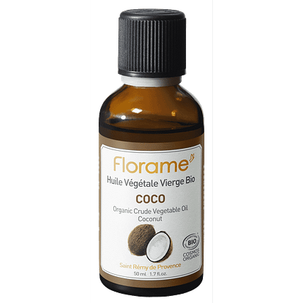 Óleo Vegetal de Coco, com ingredientes biológicos