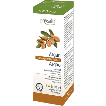 Óleo Vegetal Argão, com ingredientes biológicos