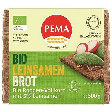 Pão Alemão Integral com Sementes de Linho Biológico