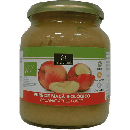 Puré de Maçã, biológico, sem glúten, sem lactose, vegan
