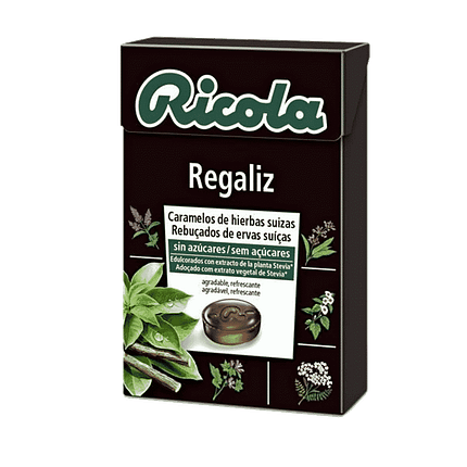 Rebuçados Ervas Suíças Alcaçuz sem açúcar