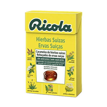 Rebuçados Ervas Suíças Original, sem açúcar