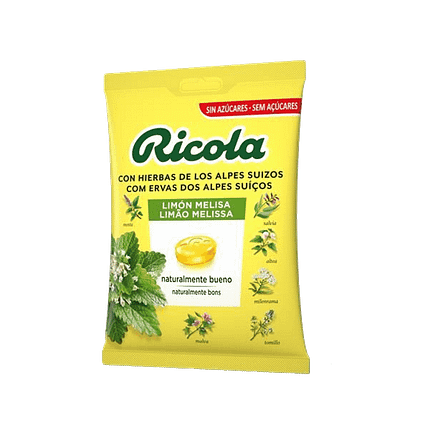 Rebuçados Ervas Suíças Limão e Melissa, sem açúcar
