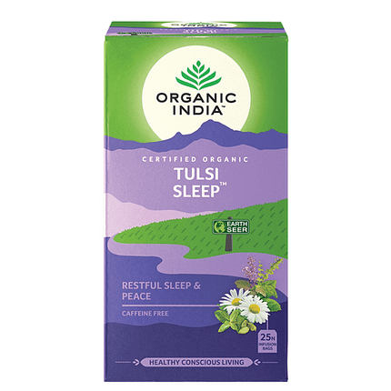 Tulsi Sleep, com ingredientes biológicos, sem glúten