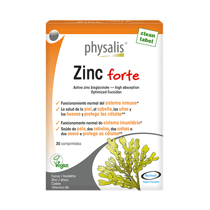 Zinc Forte, suplemento alimentar vegan