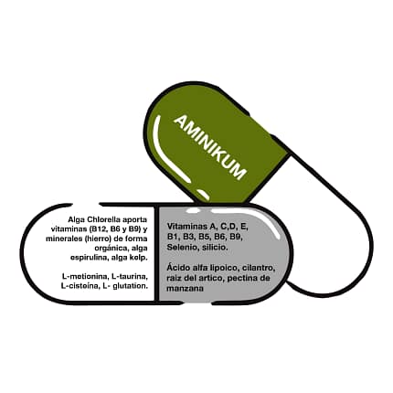 Aminikum Suplemento Alimentar Bioserum Desintoxicação