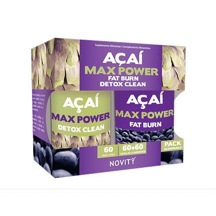 Açaí Max Power, suplemento alimentar, suplemento alimentar sem glúten