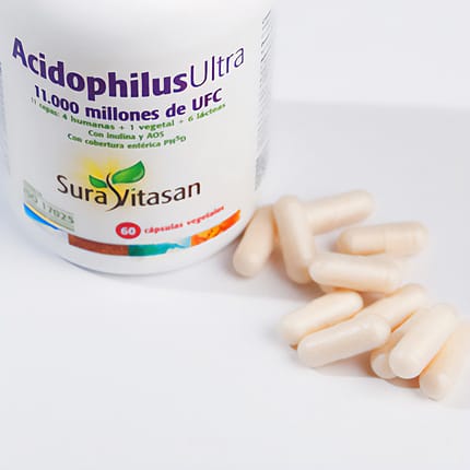 AcidophilusUltra 11.000 Milhões + F.O.S. + A.O.S., suplemento alimentar