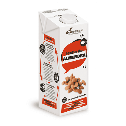 Bebida de Amêndoa, ingredientes biológicos