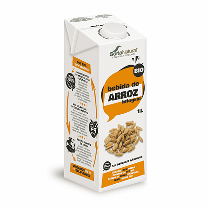 Bebida de Arroz, com ingredientes biológicos