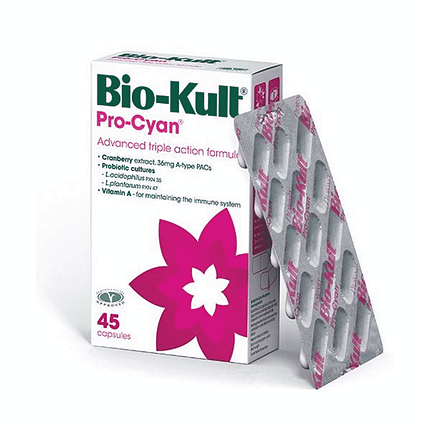 Bio-Kult Pro-Cyan, suplemento alimentar sem glúten, vegetariano