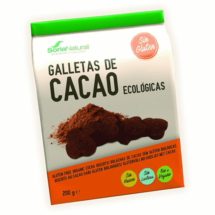 Bolachas de Chocolate Biológicas, sem glúten, sem lactose, vegan