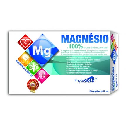 Magnésio 100% Suplemento Alimentar Phytogold